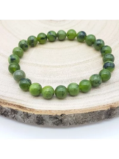 Bracelet Jade Néphrite 8mm - Vertus, Bienfaits et Propriétés Lithot...