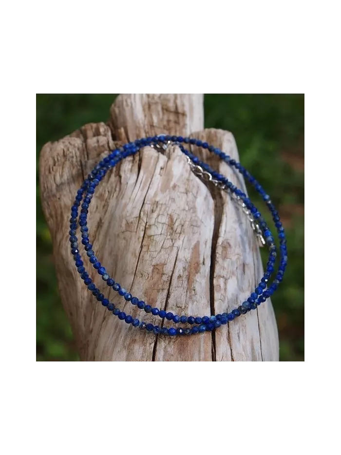 Collier Lapis Lazuli 2mm facetté - Vertus, Bienfaits et Propriétés ... Collier Lapis Lazuli 2mm facetté - Vertus, Bienfaits et Propriétés ...