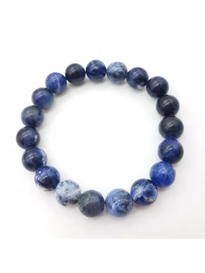 Bracelet Sodalite 10mm - Vertus, Bienfaits et Propriétés Lithothérapie