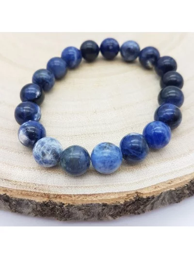 Bracelet Sodalite 10mm - Vertus, Bienfaits et Propriétés Lithothérapie