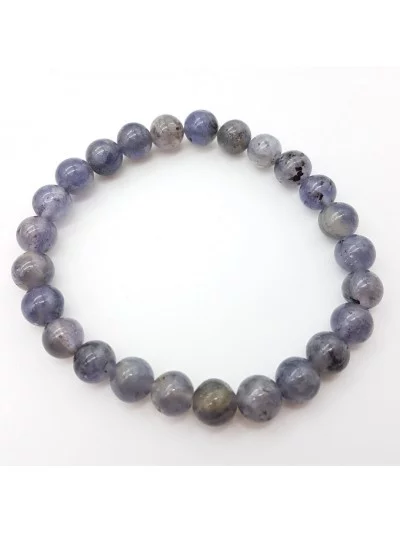 Bracelet Iolite ou Cordiérite 8mm - Vertus, Bienfaits et Propriétés...