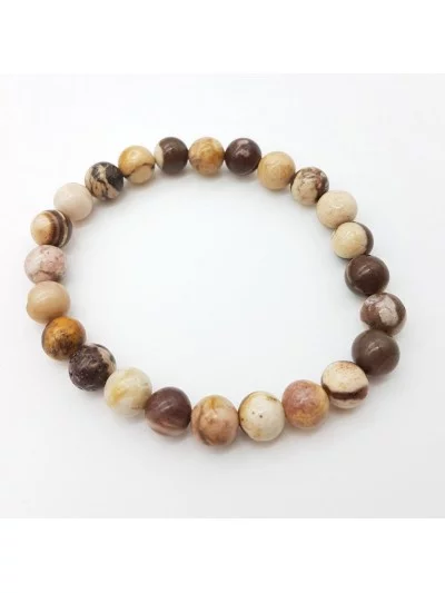 Bracelet Jaspe Brun Chocolat 8mm - Vertus, Bienfaits et Propriétés ...