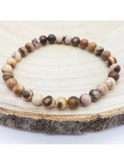 Bracelet Jaspe Brun 6mm - Vertus, Bienfaits et Propriétés Lithothér...