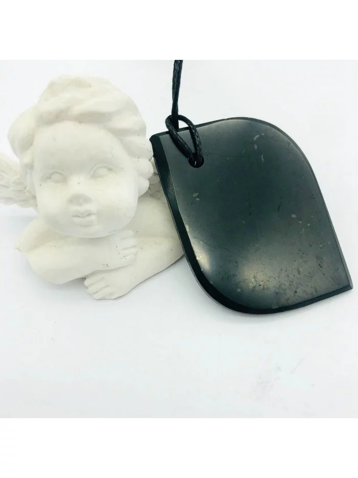 Pendentif Shungite Pétale - Vertus, Bienfaits et Propriétés Lithoth... Pendentif Shungite Pétale - Vertus, Bienfaits et Propriétés Lithoth...