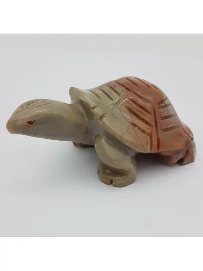 Tortue Stéatite 8cm - Vertus, Bienfaits et Propriétés Lithothérapie