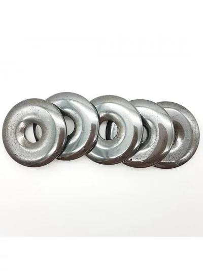 Pendentif Hématite Donut 3cm - Vertus, Bienfaits et Propriétés Lith...