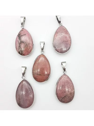 Pendentif Rhodonite - Vertus, Bienfaits et Propriétés Lithothérapie