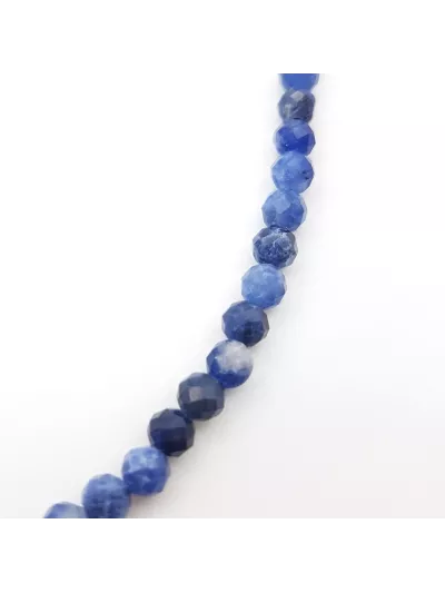 Bracelet Sodalite 4mm facetté - Vertus, Bienfaits et Propriétés Lit...