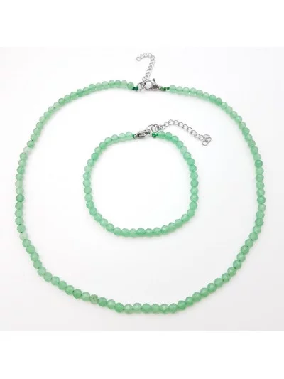 Collier Aventurine 4mm facetté - Vertus, Bienfaits et Propriétés Li...