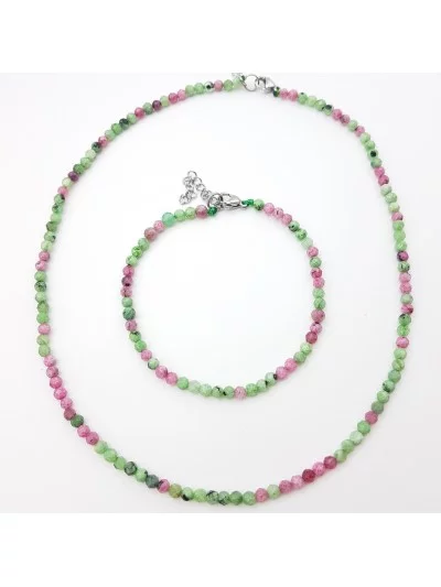 Collier Rubis Zoisite 4mm facetté - Vertus, Bienfaits et Propriétés...