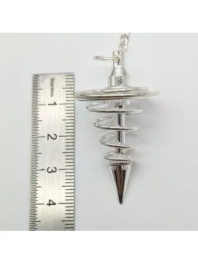 Pendule métal spirale 4cm - Vertus, Bienfaits et Propriétés Lithoth...