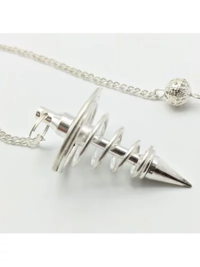 Pendule métal spirale 4cm - Vertus, Bienfaits et Propriétés Lithoth...