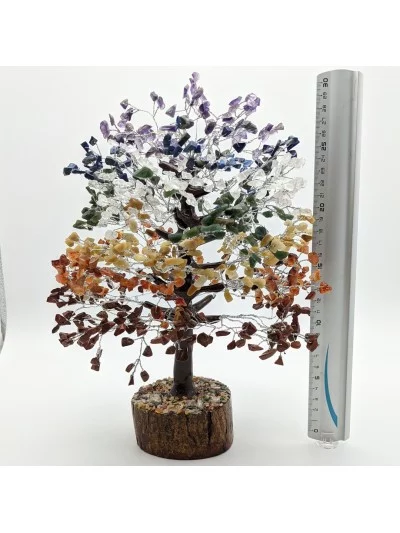 Arbre du Bonheur 7 chakra 30cm Lithothérapie Gaiance Minéraux
