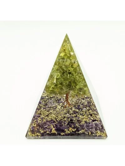 Pyramide Orgonite Arbre Péridot - Vertus, Bienfaits et Propriétés L...