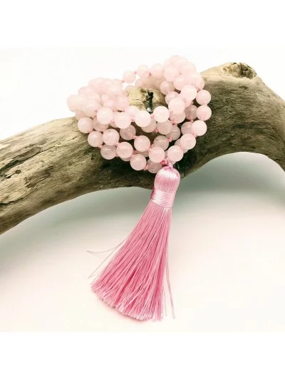 Mala Quartz rose - Vertus, Bienfaits et Propriétés Lithothérapie