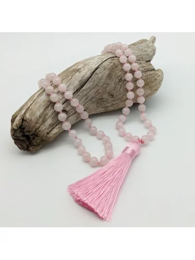 Mala Quartz rose - Vertus, Bienfaits et Propriétés Lithothérapie