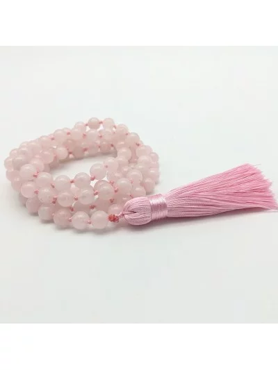 Mala Quartz rose - Vertus, Bienfaits et Propriétés Lithothérapie