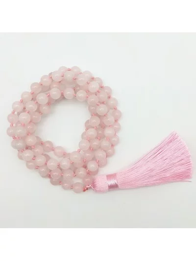 Mala Quartz rose - Vertus, Bienfaits et Propriétés Lithothérapie